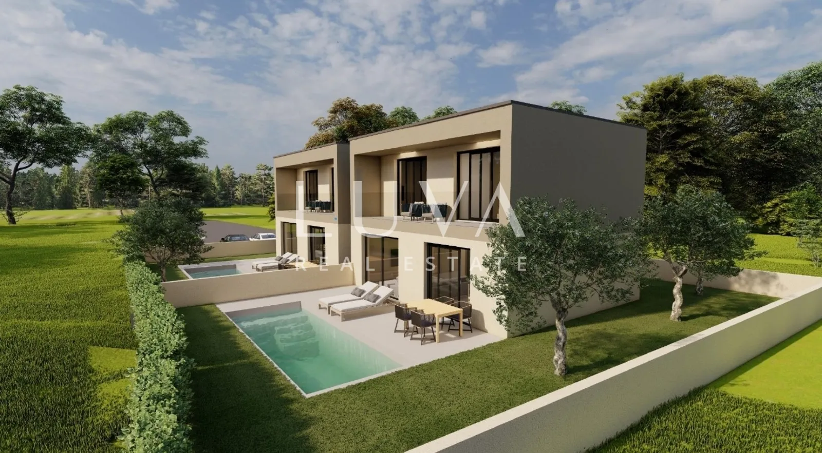 istra, poreč, moderna kuća u izgradnji s pogledom na more , 100 m2 - slika 2