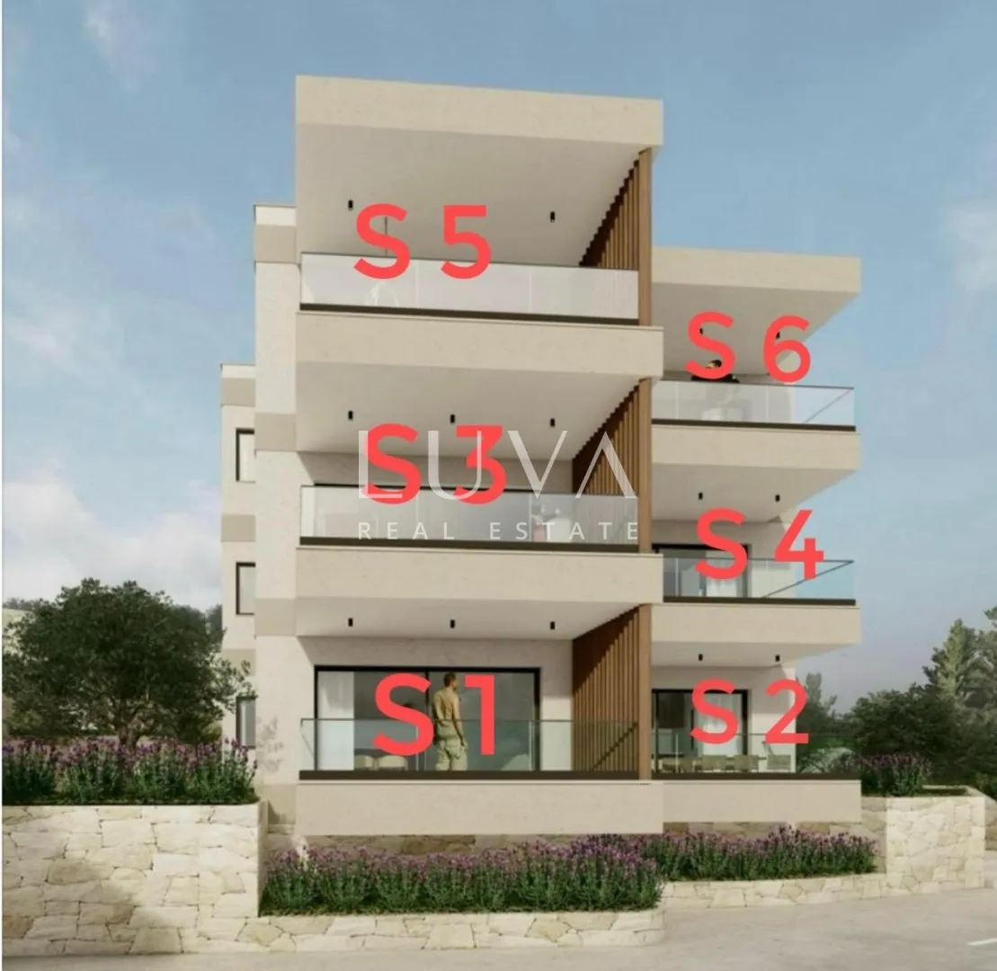 čiovo, novogradnja s pogledom na more, stan dz/s1 nkp 65 m2 - slika 6