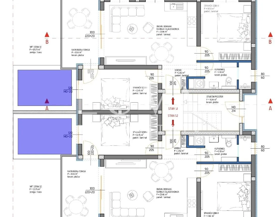 zadar, kožino, moderni stan u prizemlju s vrtom, 74.33m2 - slika 11