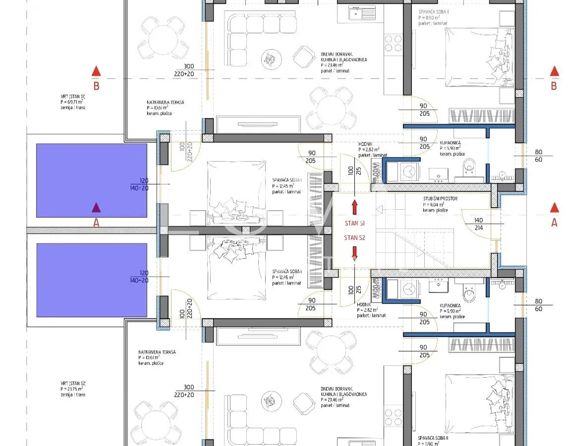 zadar, kožino, moderni stan u prizemlju s vrtom, 69.73m2 - slika 12