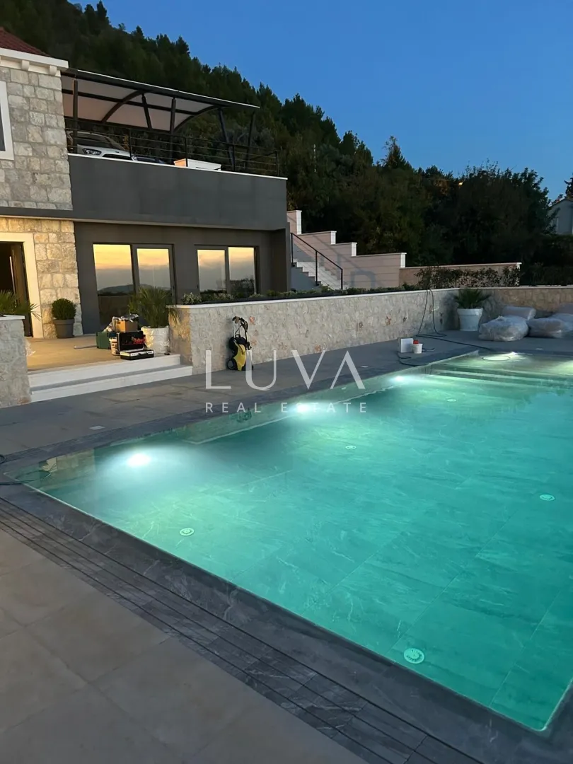 dubrovnik, brsečine, luksuzna kamena vila s bazenom i pogledom na more, 250 m² - slika 16