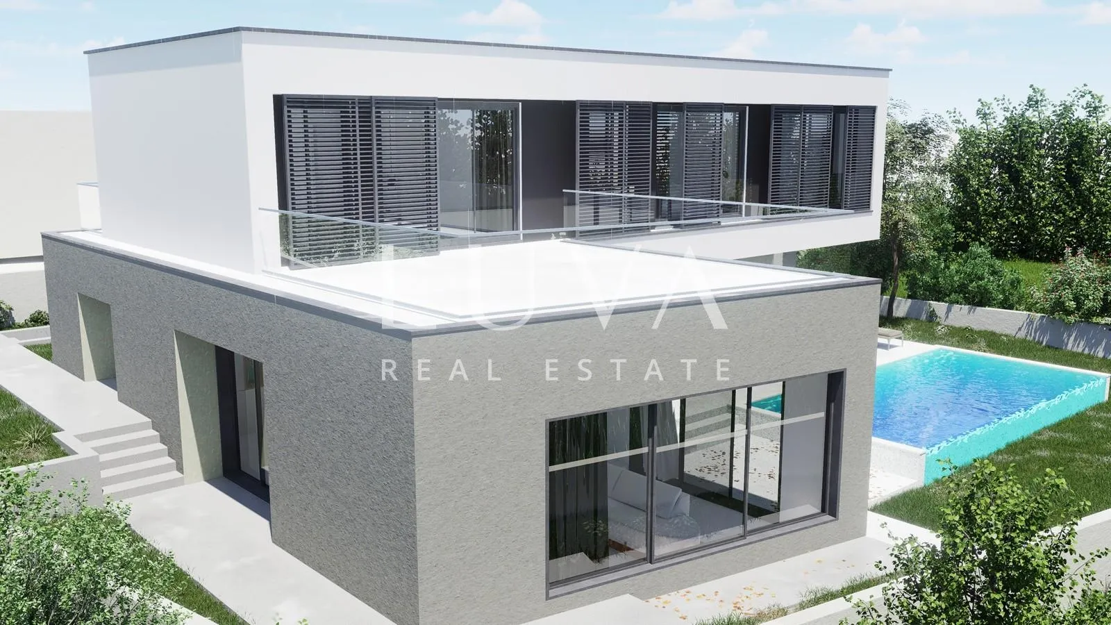 kaštel novi, rudine, moderna vila s bazenom i pogledom na more - slika 11