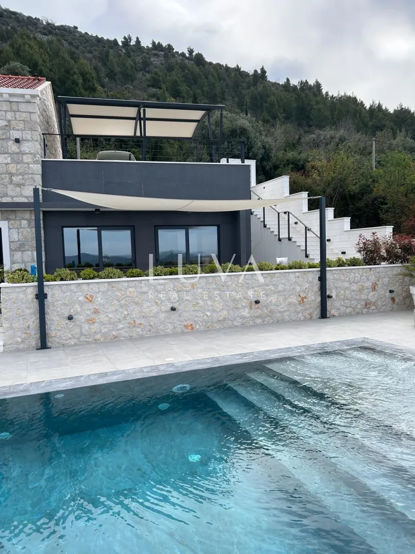 dubrovnik, brsečine, luksuzna kamena vila s bazenom i pogledom na more, 250 m² - slika 17