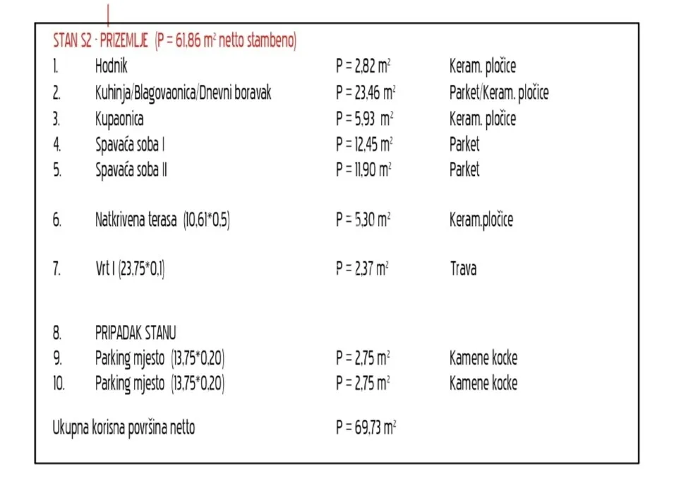 zadar, kožino, moderni stan u prizemlju s vrtom, 69.73m2 - slika 11