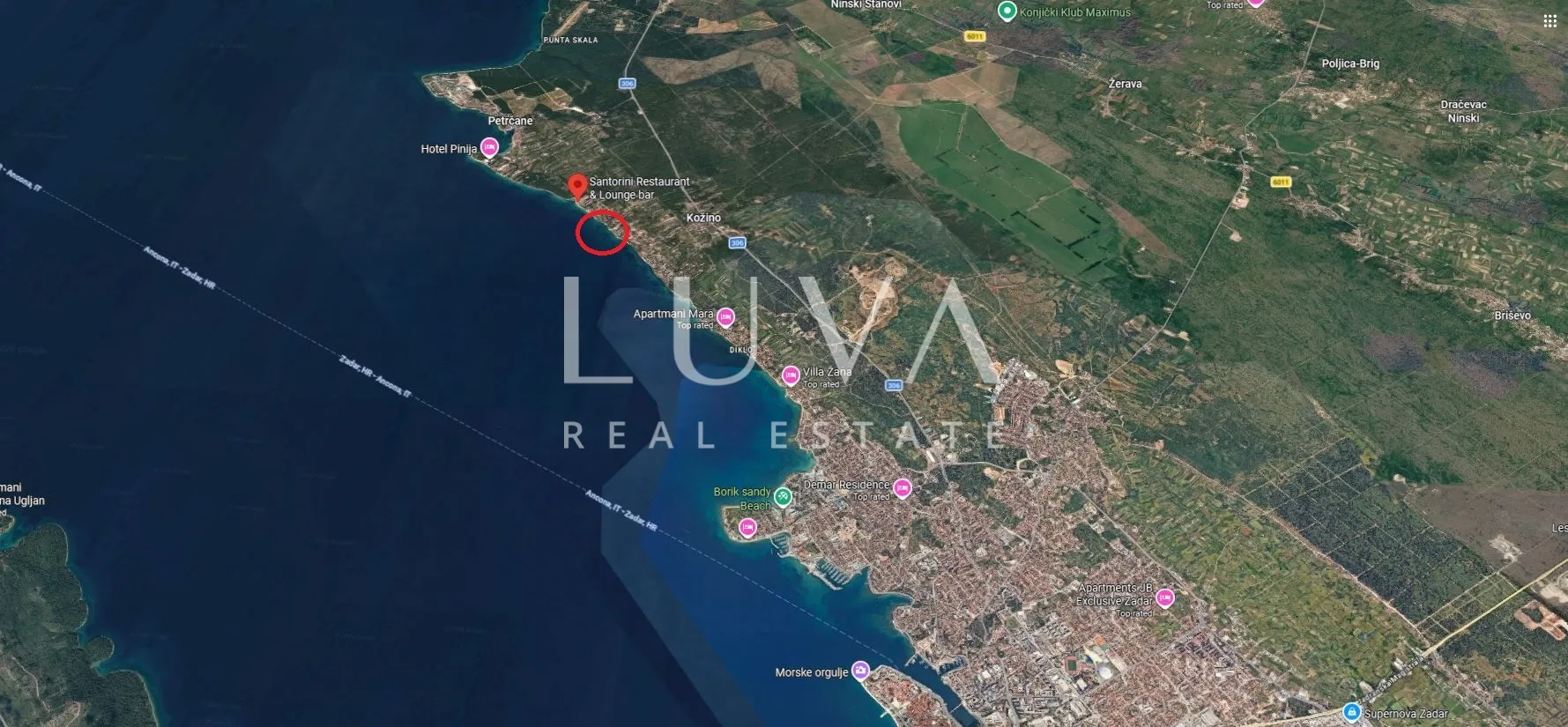 zadar, kožino, građ. zemljište 1582m2 s dozvolama, 100m od mora - slika 21