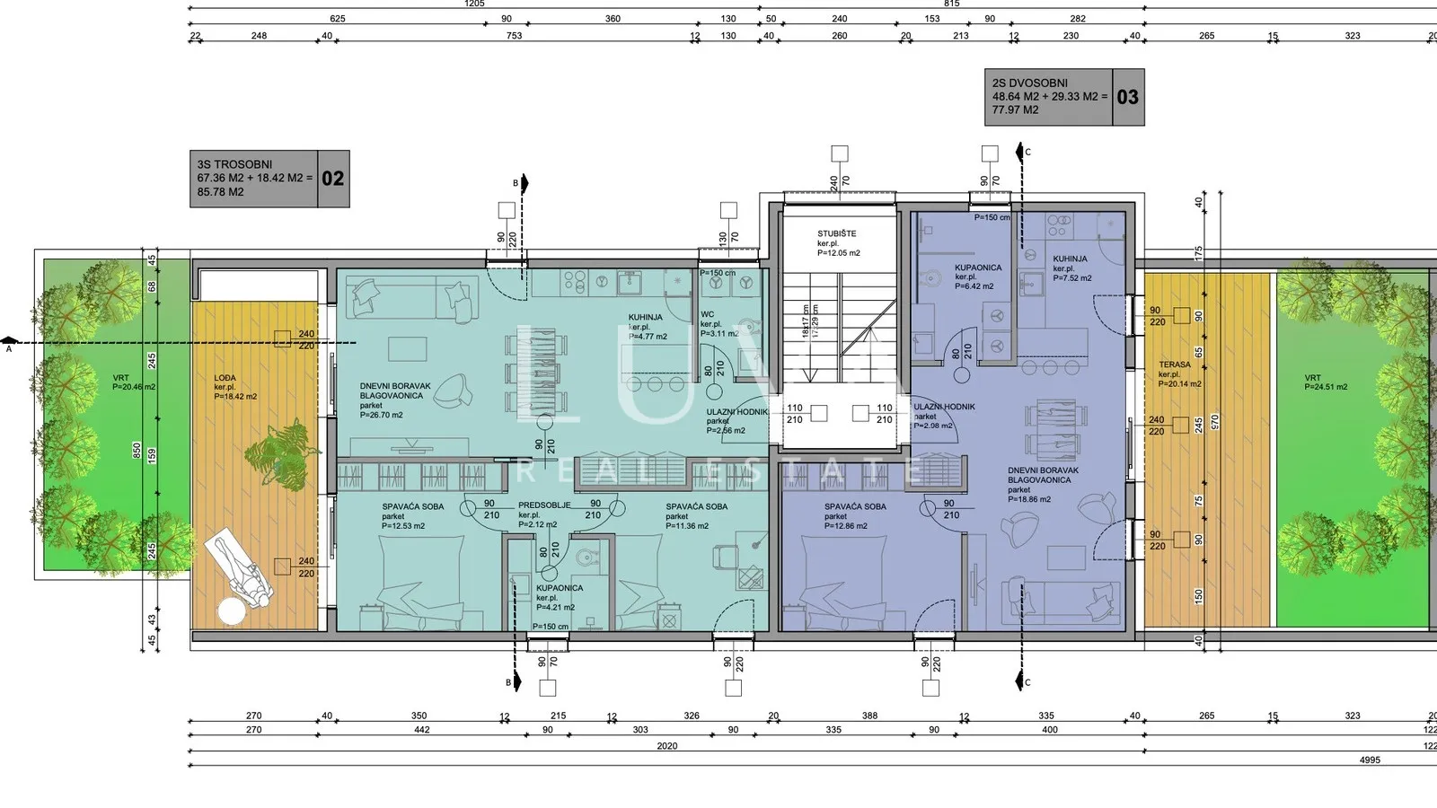 karlovačka, duga resa, dvosoban stan u modernoj novogradnji s vrtom, 77.97 m² - slika 9