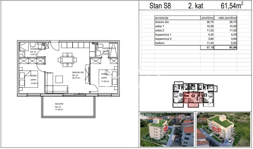 split, stobreč, građ. zemljište 1360m2 s pravomoćnom lokacijskom dozvolom na prodaju - slika 11