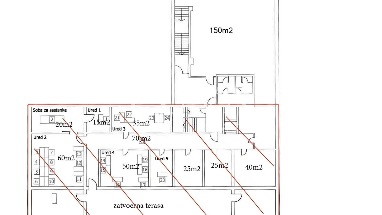 zagreb, kamenarka, poslovni prostor 150m2 za najam - slika 16