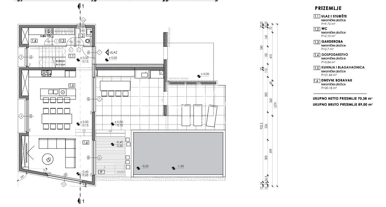 kaštel novi, rudine, moderna vila s bazenom i pogledom na more - slika 9