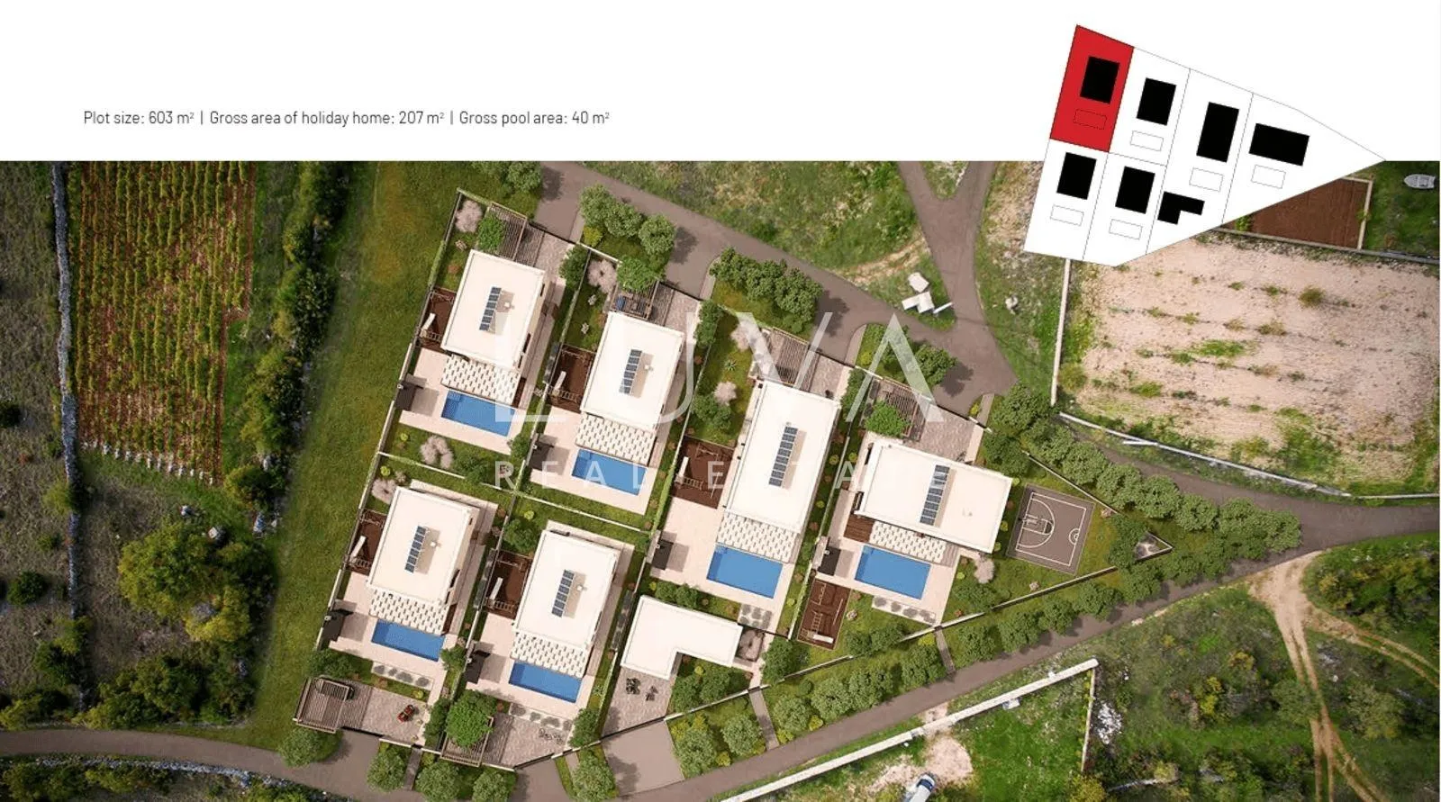 Krka, Drinovci, zemljište 603 m2 s građevinskom dozvolom - Drinovci, Drniš
