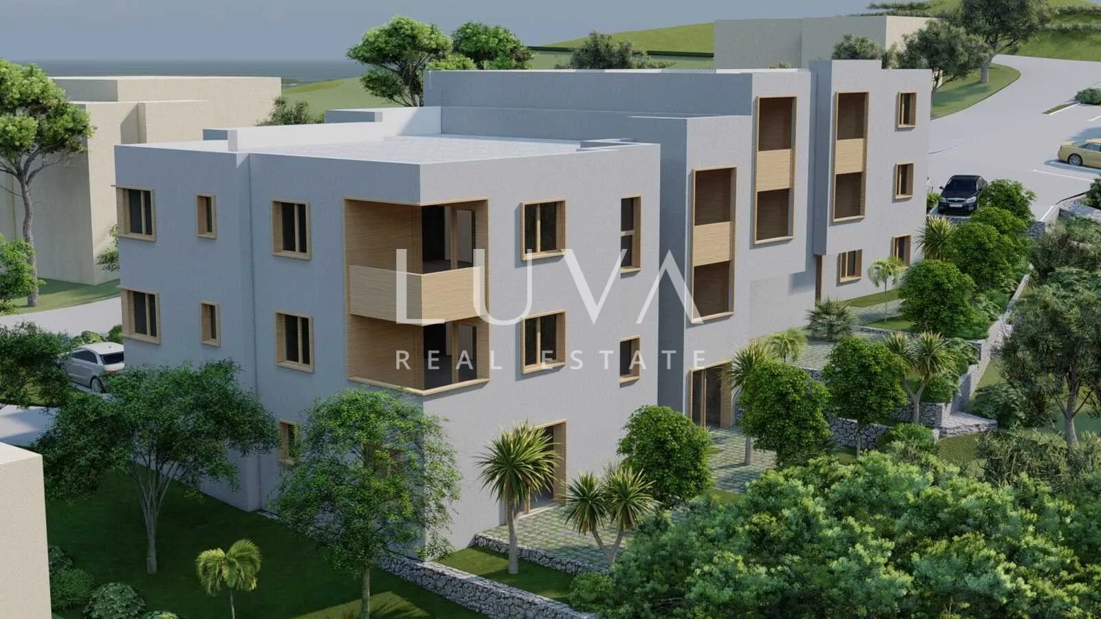 trogir, slatine, stan s5 42m2 u novogradnji s pogledom na more na prodaju - slika 2