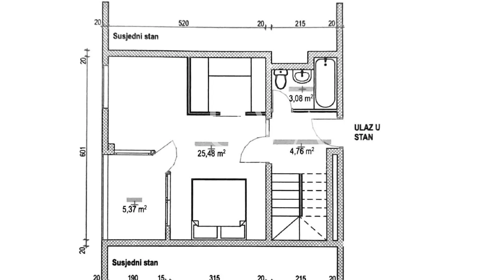 zagreb, martinovka, dvoetažni 4s stan 128,50m2 nkp, prodaja - slika 14