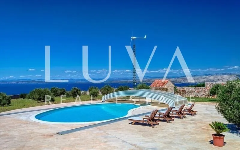 hvar, brusje, luksuzna vila s bazenom i pogledom na more na prodaju - slika 2