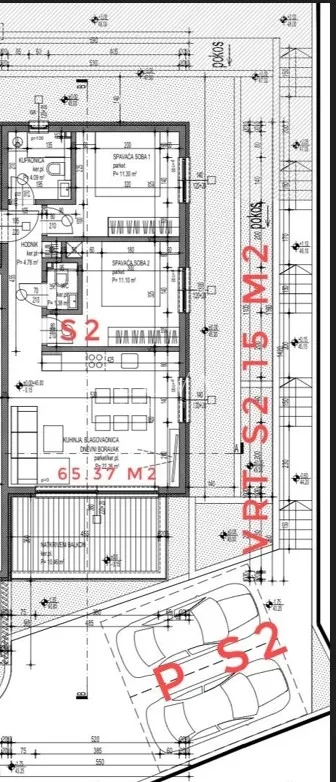 čiovo, novogradnja s pogledom na more, stan dz/s2 nkp 64 m2 - slika 7