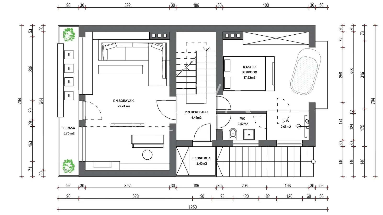 zagreb, pantovčak, stan za adaptaciju 141m2 na prodaju - slika 17
