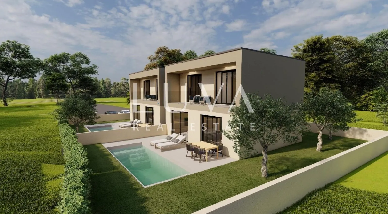 istra, poreč, moderna kuća u izgradnji s pogledom na more , 100 m2 - slika 2