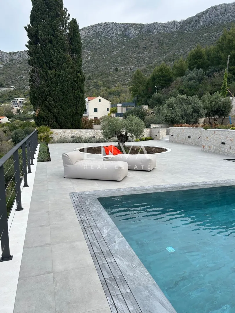 dubrovnik, brsečine, luksuzna kamena vila s bazenom i pogledom na more, 250 m² - slika 19