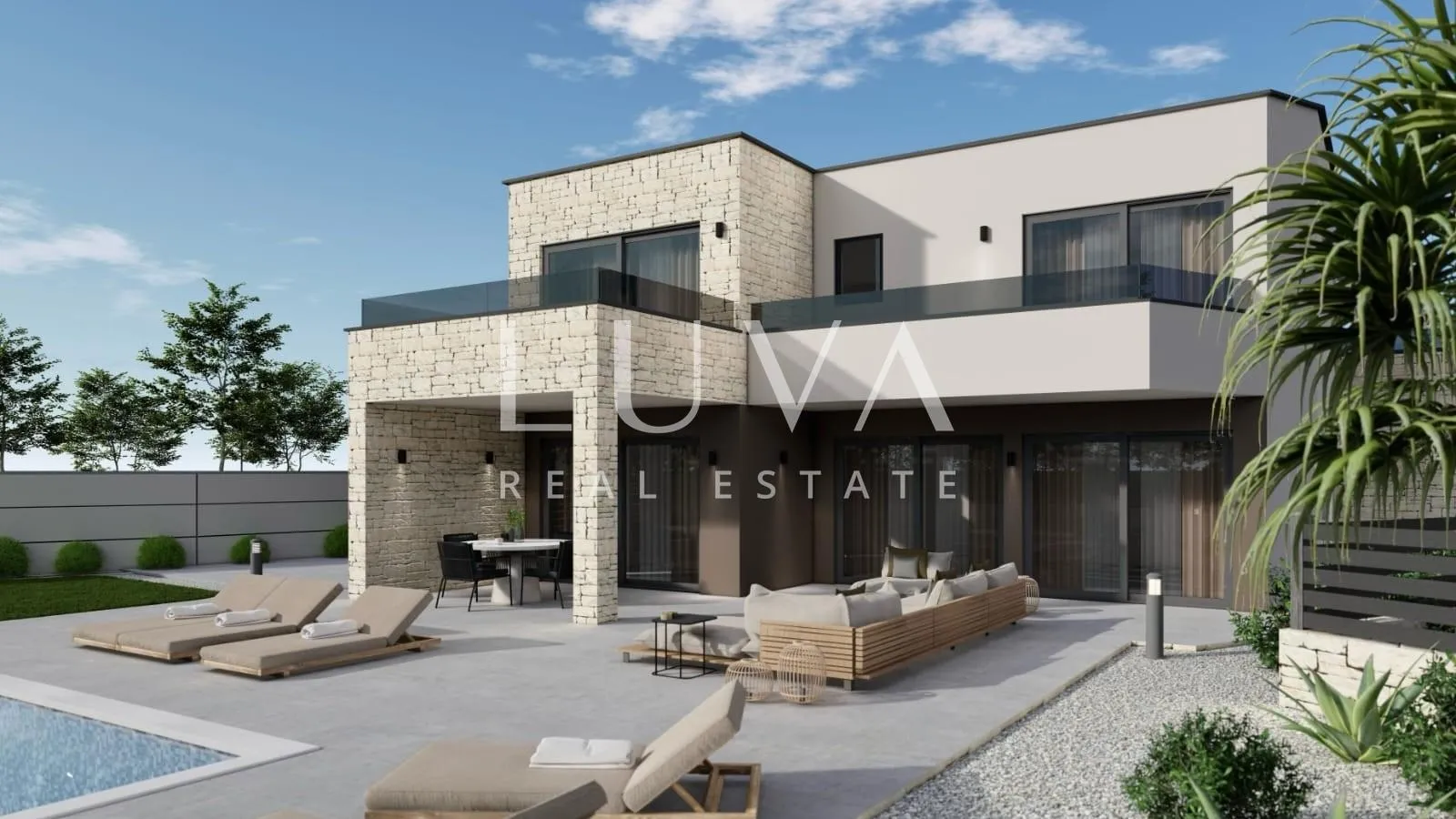 Istra, Tinjan, moderna vila s bazenom u izgradnji, 235 m2 - Brčići, Tinjan