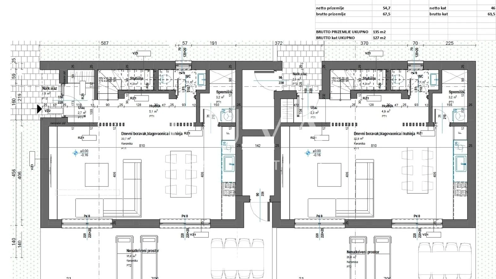 istra, poreč, moderna kuća u izgradnji s pogledom na more , 100 m2 - slika 10