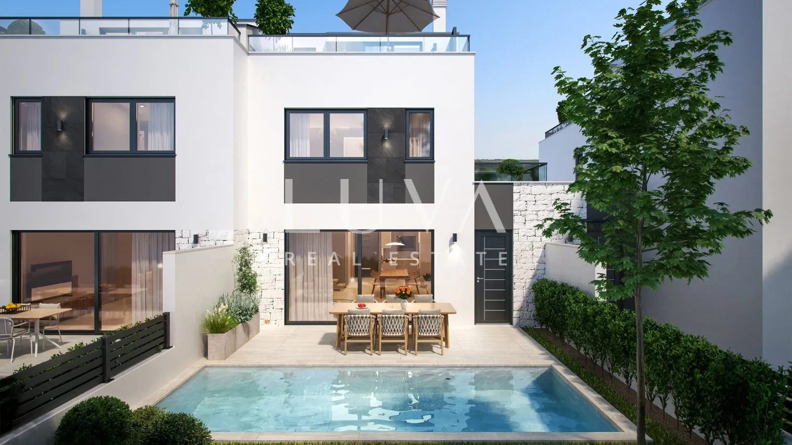 istra, poreč, moderna kuća u nizu s bazenom, 126,34 m2 - slika 5