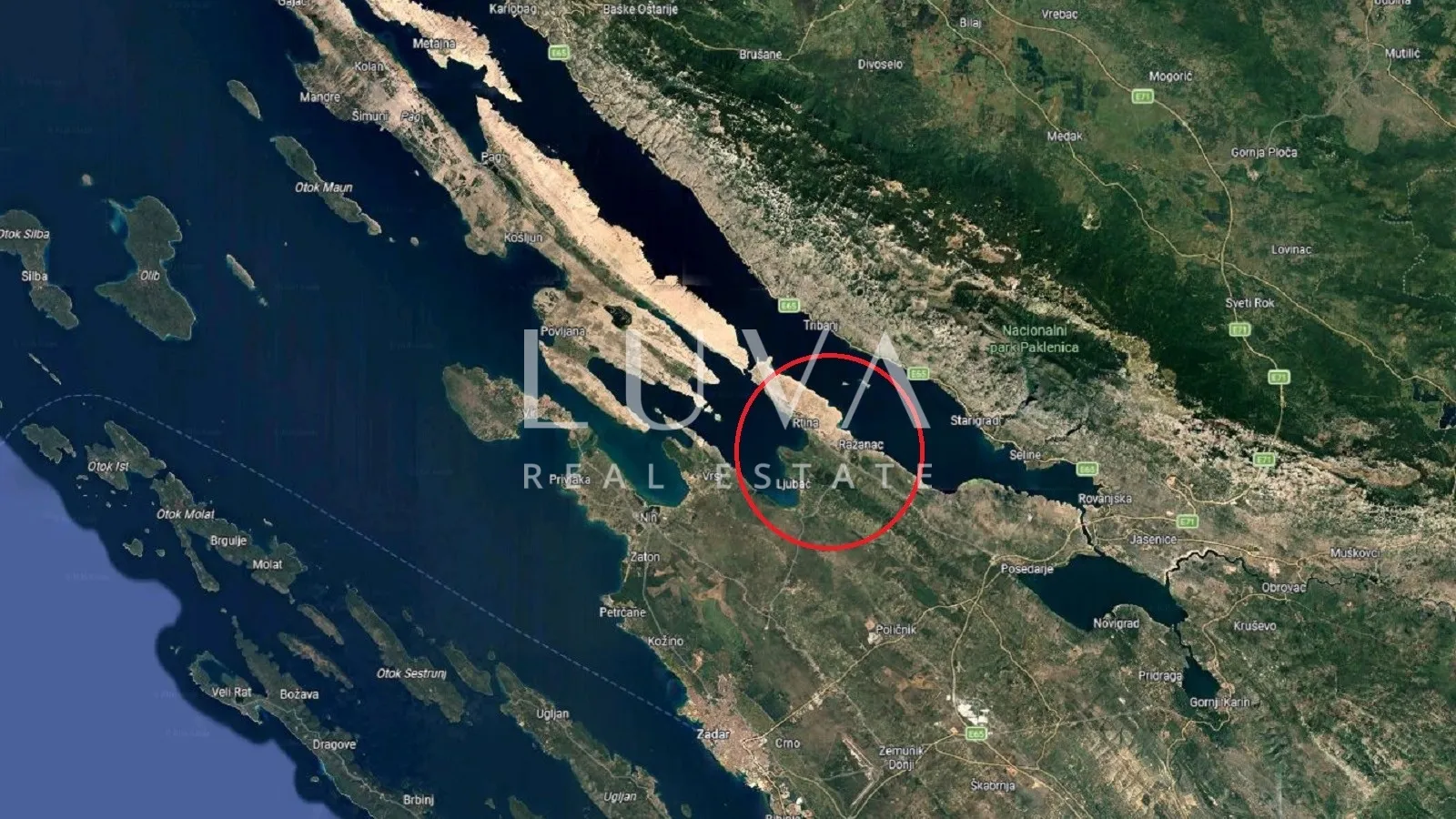 Zadar, Rtina, građevinsko zemljište 3825m2 blizu mora na prodaju - Rtina, Ražanac