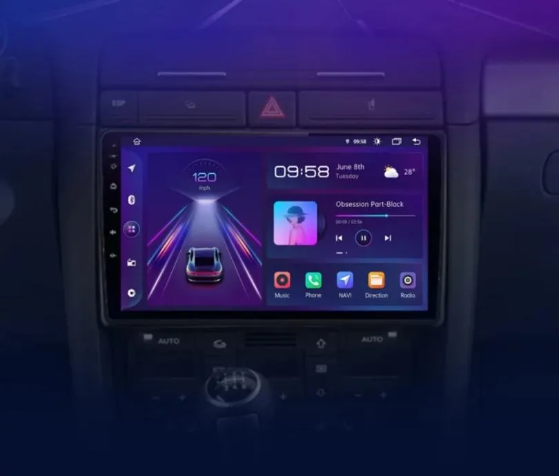 original multimedija audi a4 b6 s4 android 11 wifi gps parking kamera - slika 3