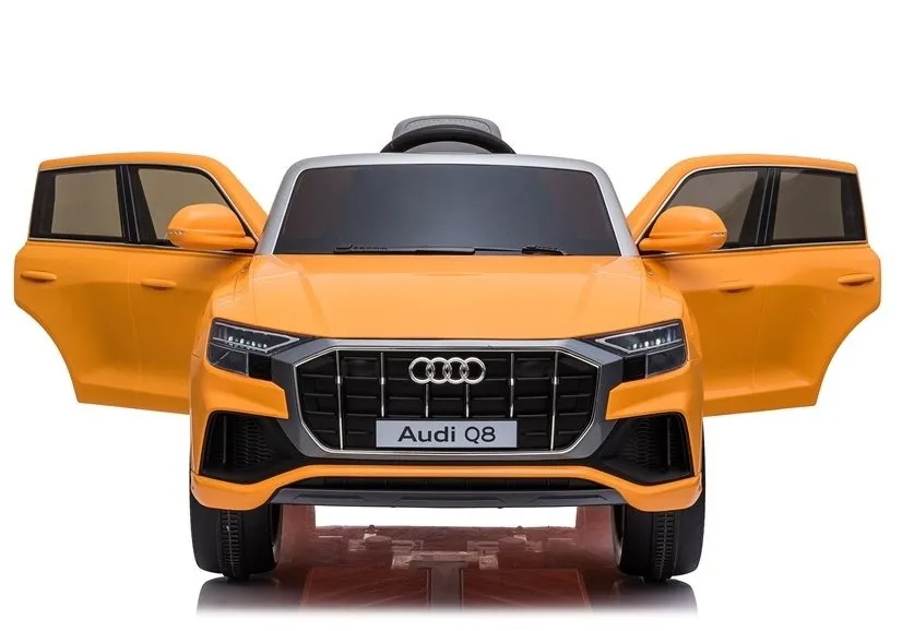 licencirani auto na akumulator audi q8 – žuti/lakirani - slika 9