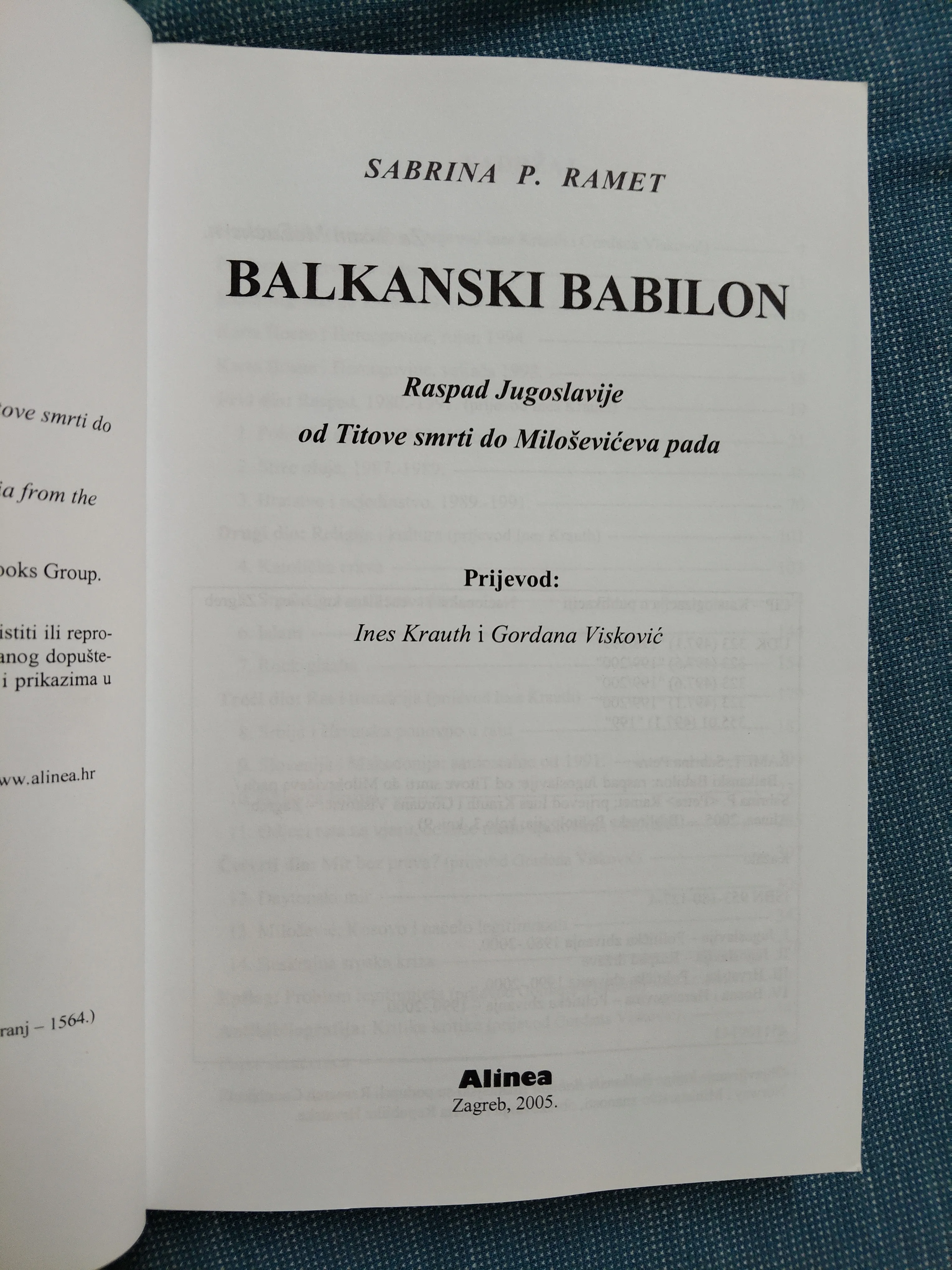 sabrina p. ramet – balkanski babilon - slika 2