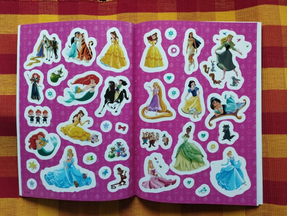 disney princeza, najdraže princeze bojanka s naljepnicama - slika 4