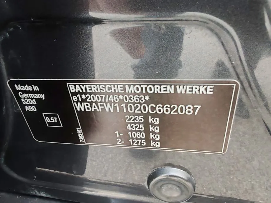 bmw serija 5 520d automatik, 2011g, 274000 km, kartice 24/36 rata - slika 20
