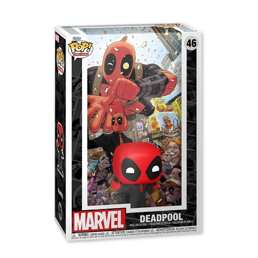 Funko Pop! Comic Cover: Marvel – Deadpool in Black Suit #46 - Zagreb
