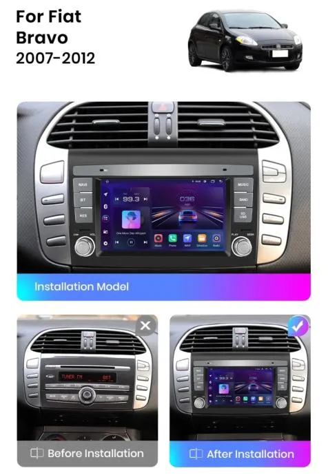fiat bravo original android radio multimedija wifi parking kamera - slika 6