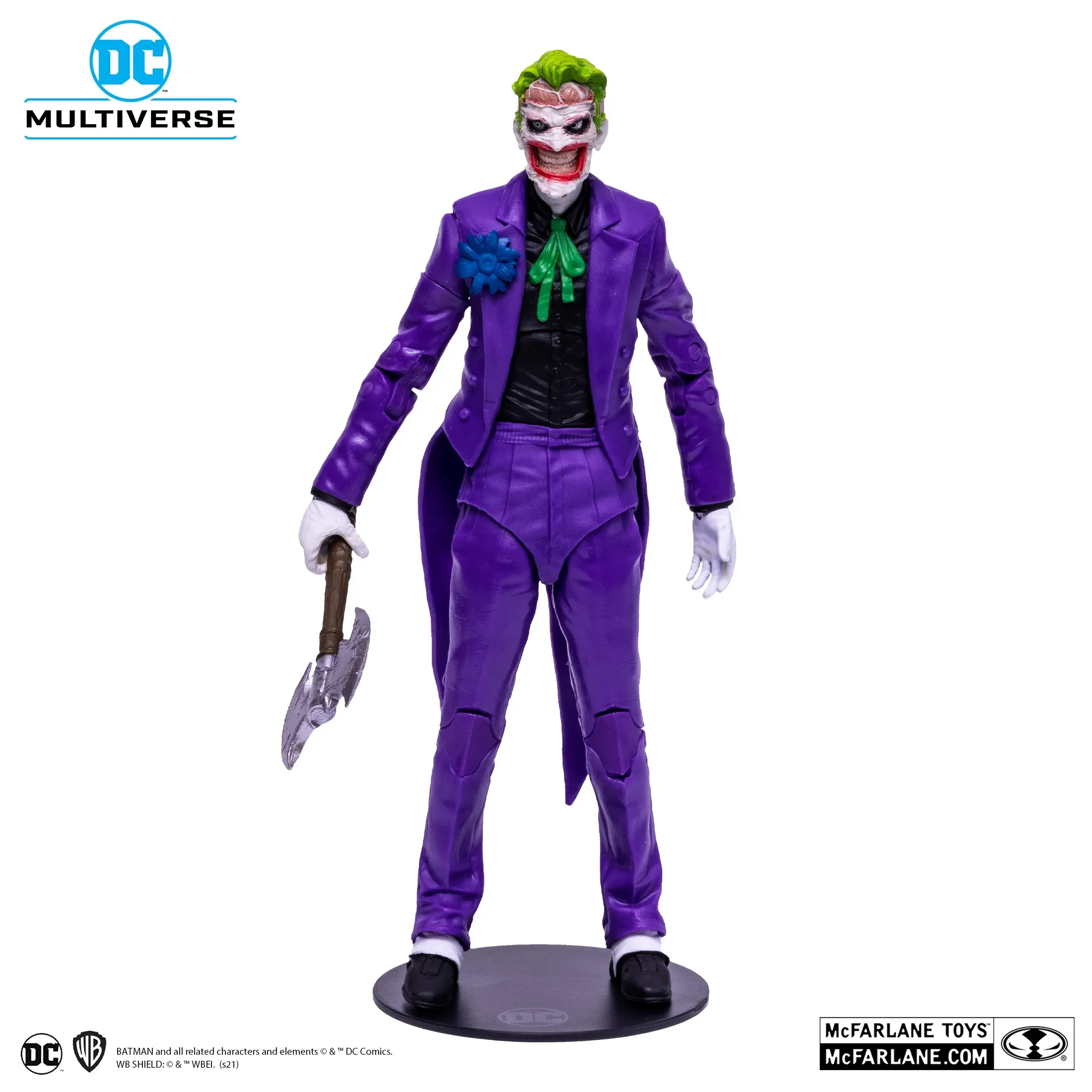mcfarlane dc multiverse – the joker (death of the family) figura, 18cm - slika 3
