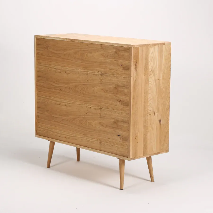 komoda primo alta 107.4x81.1cm, materijal: puno drvo hrast - slika 8