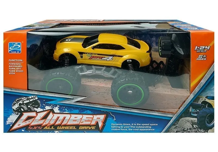 auto na daljinsko upravljanje off-road r/c high wheels - žuti - slika 7