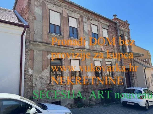 667. Vukovar centar Samostanska 16 SECESIJA IZUZETNA LOKACIJA i STAMBE