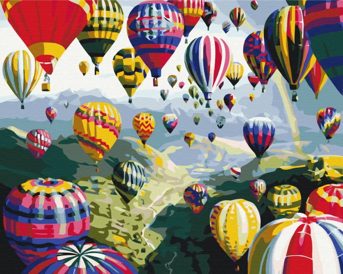 Slikanje po brojevima Multicolored 50 x 40 cm Ballons set za slikanje - Vukovar