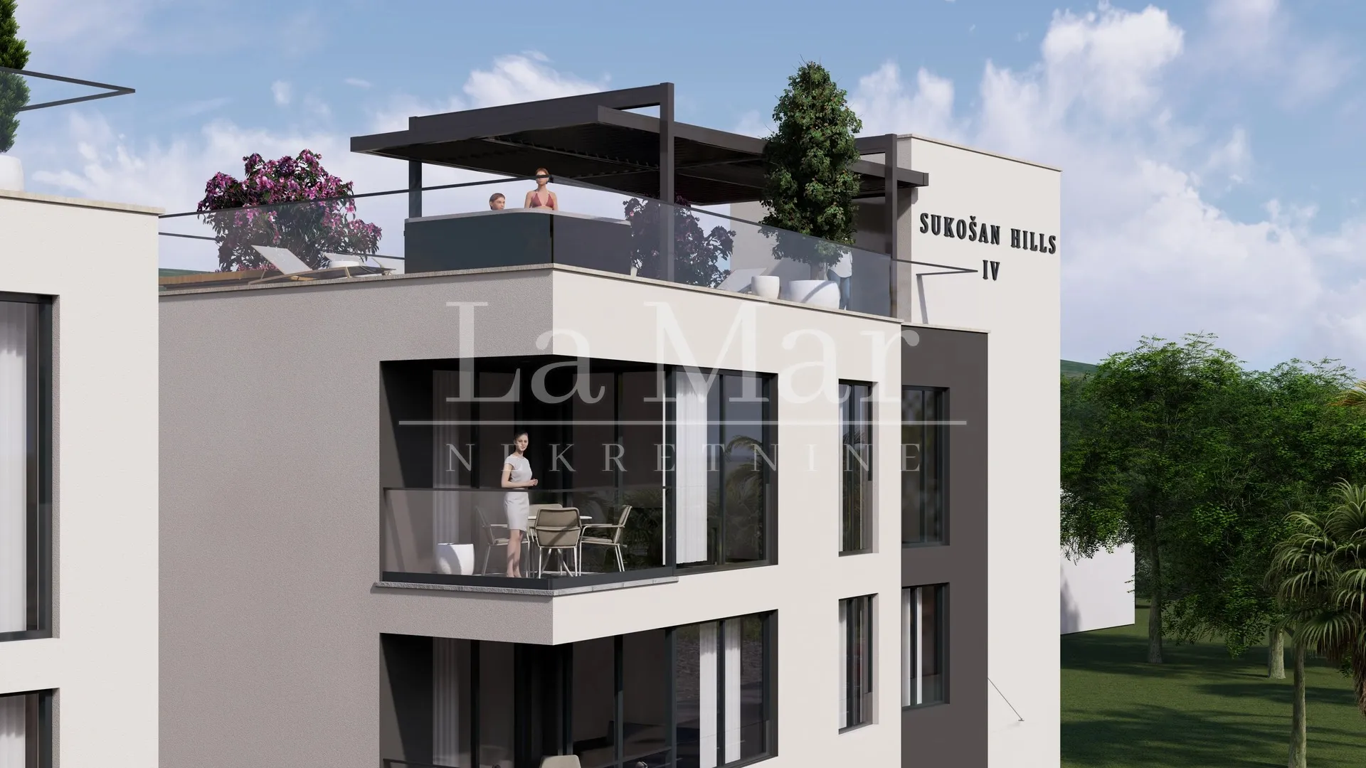 sukošan- luksuzni stanovi prvi red do mora - penthouse- 249,10 m2 - slika 6