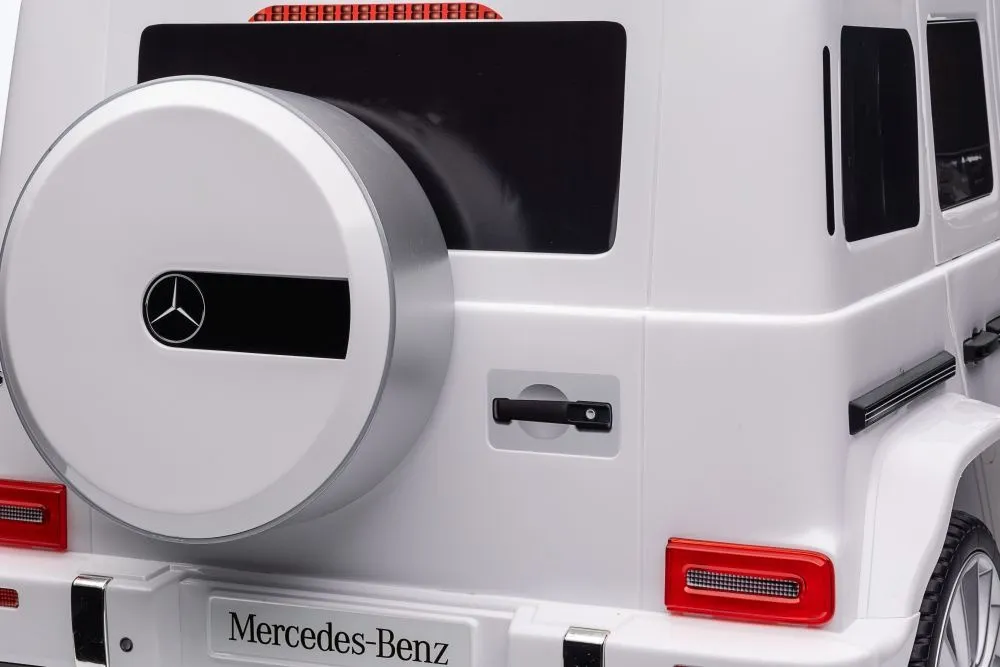 licencirani auto na akumulator mercedes g500 4x4 - bijeli - slika 8