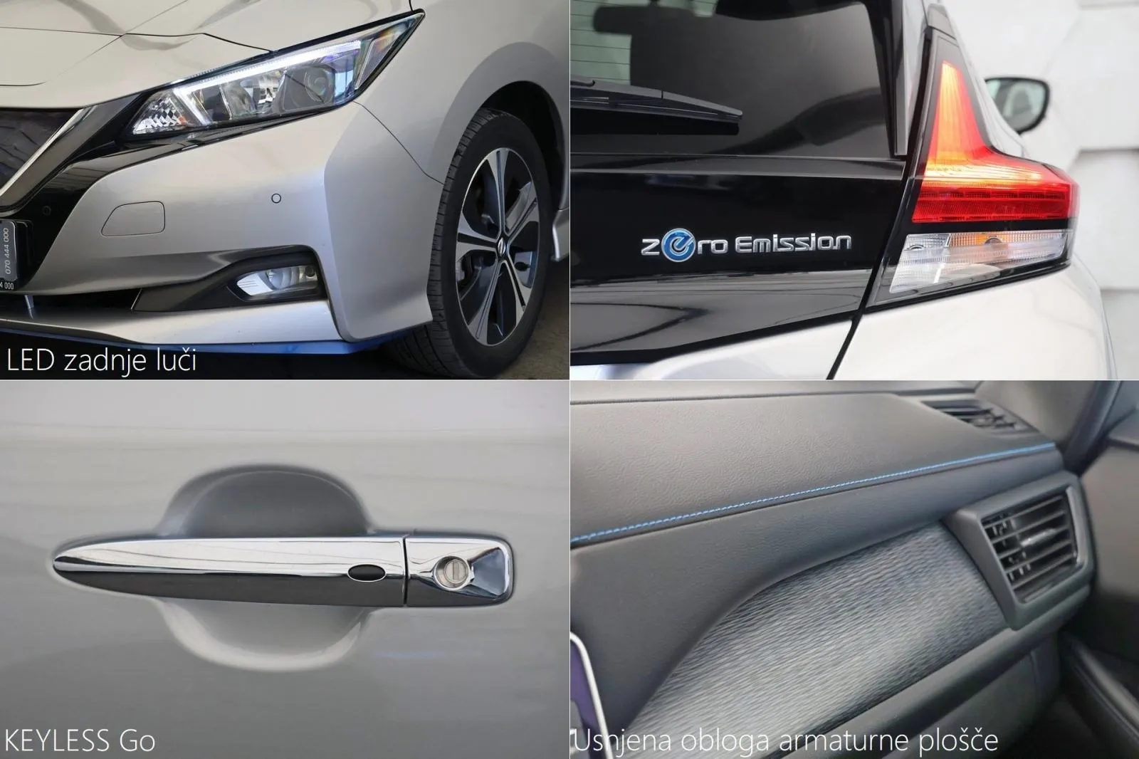 nissan leaf n-connecta 62kw 360-kamera navi dab tempomat - slika 18
