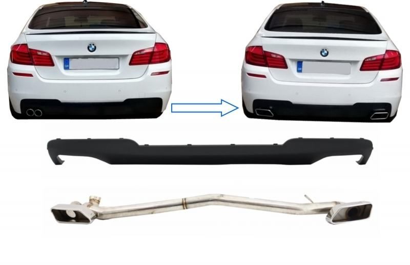Zadnji Difuzor +nastavci Auspuha Za Bmw 5 F10 - M 550i Dizajn - Županja