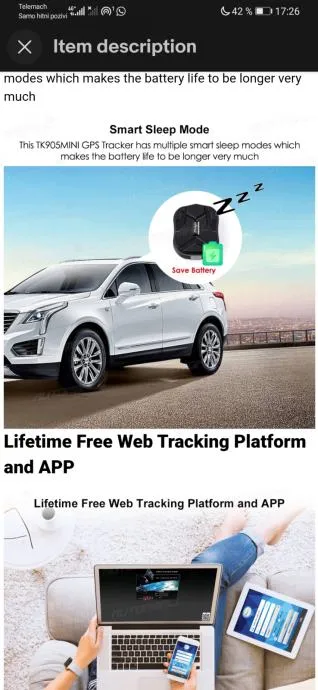 Gps Najmanji Lokator Tracker Za Kamione I Aute - Čakovec