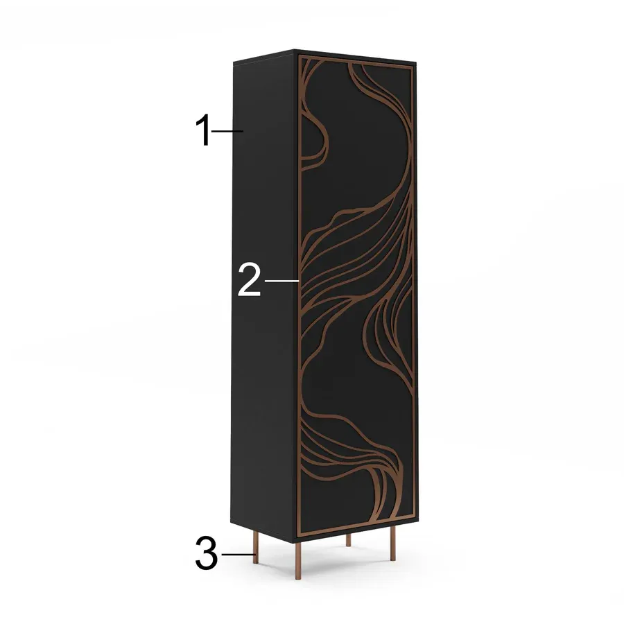 vitrina maris 200x60cm, materijal: laminirana ploča - slika 3
