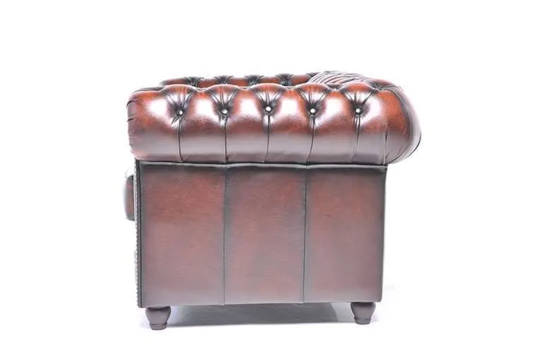 chesterfield dvosjed original leather | 2-sjedišta | wash off brown - slika 2