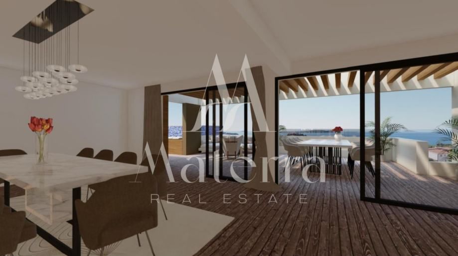 primošten – lux penthouse (s7), p=263,27m2, krovni bazen, pogled - slika 2