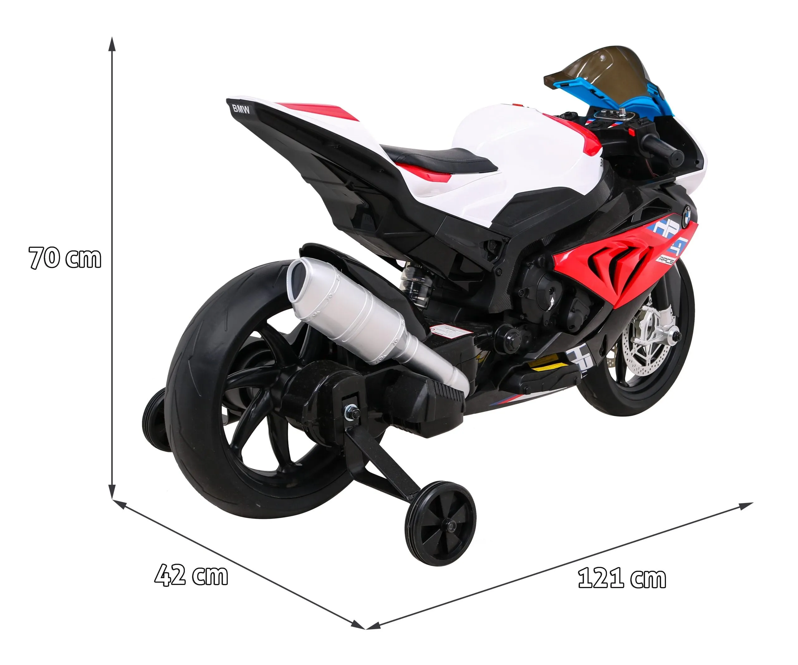 licencirani motor na akumulator bmw hp4 - crveni - slika 7