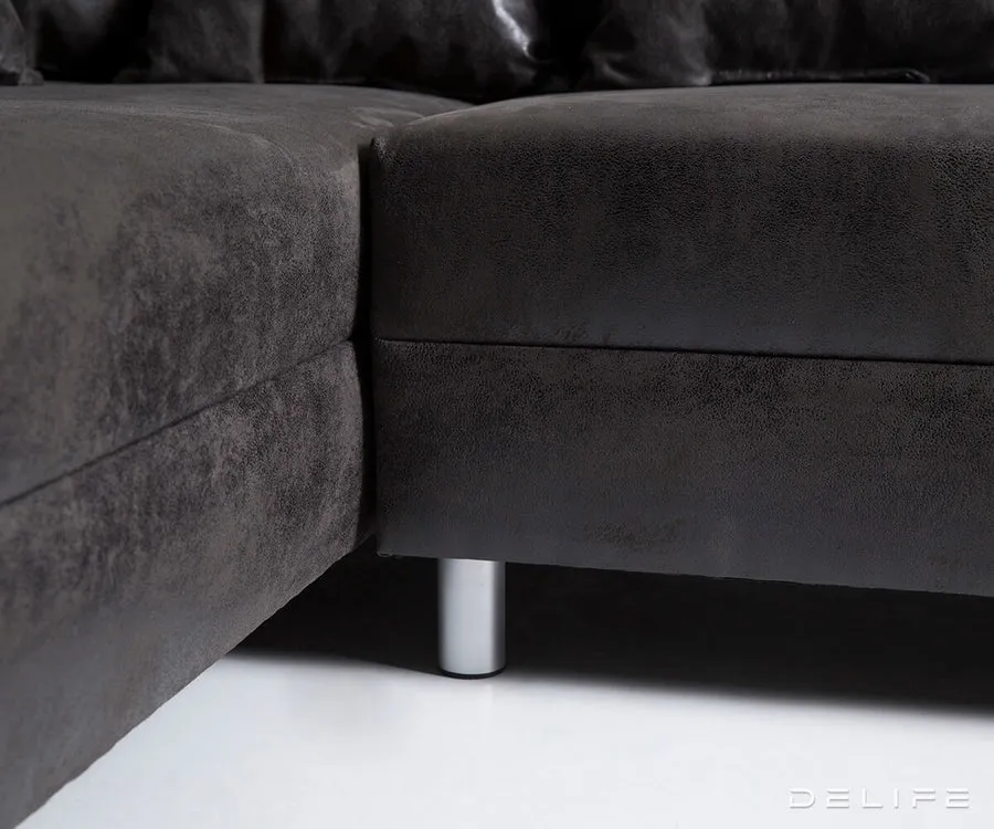 kutna garnitura clovis 200x185cm, materijal: mikrovelur - slika 3