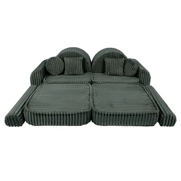 modularna sofa - šumsko zelena - slika 8