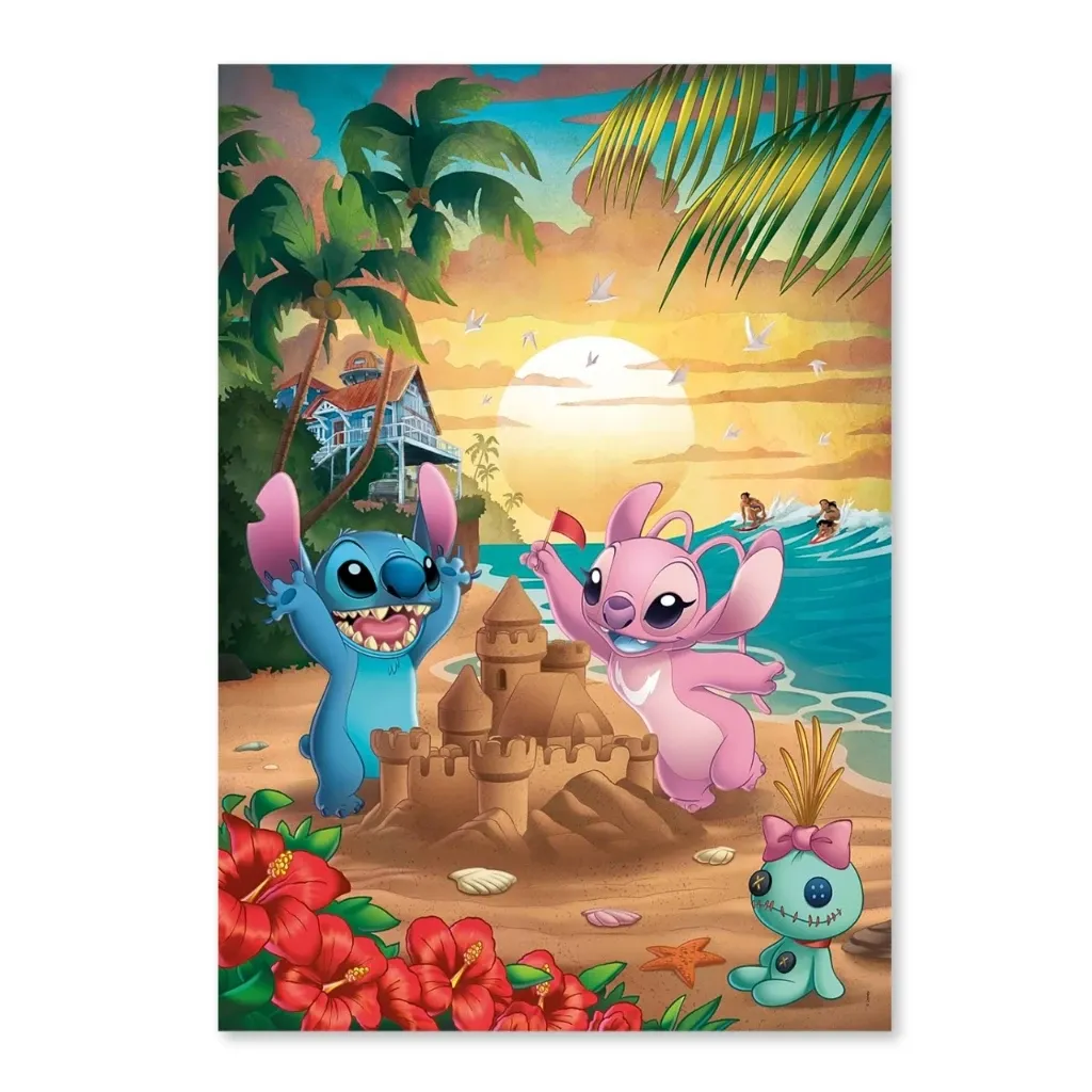 lilo & stitch puzzle – beach adventure, 500pcs - slika 2
