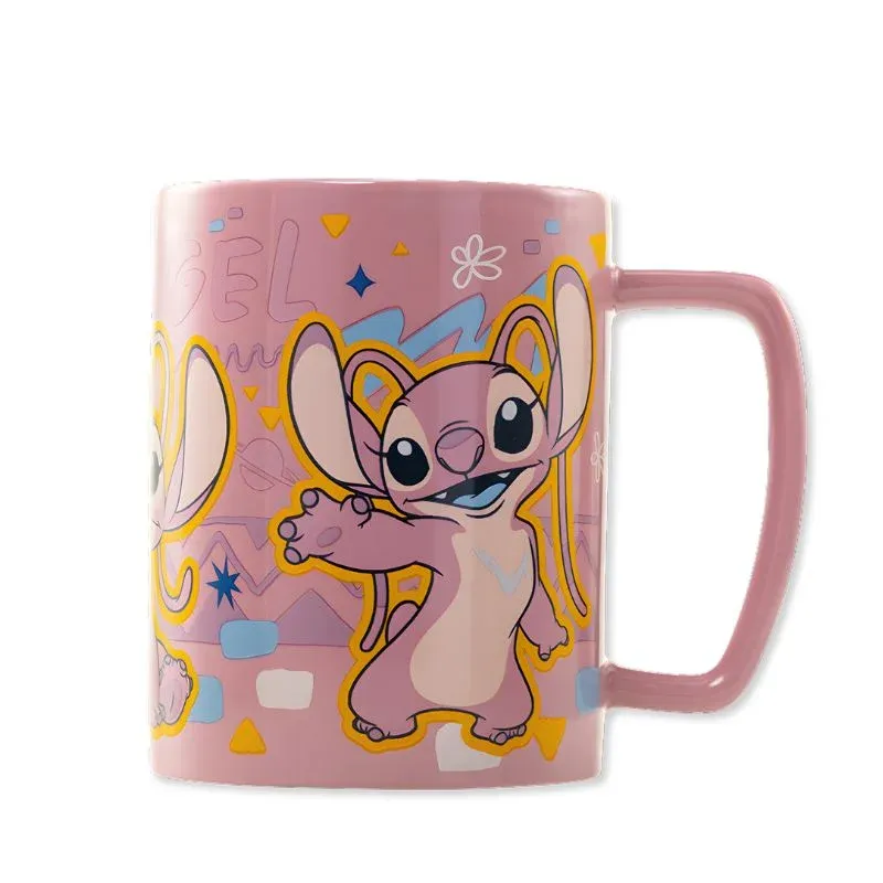 lilo & stitch (angel) fuzzy mug, 440 ml - slika 4